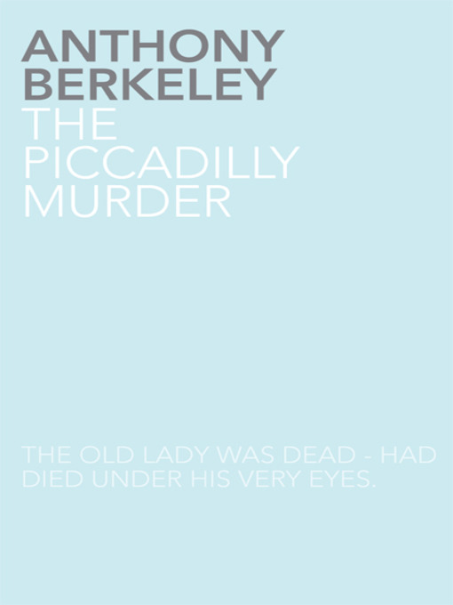 Cover image for The Piccadilly Murder